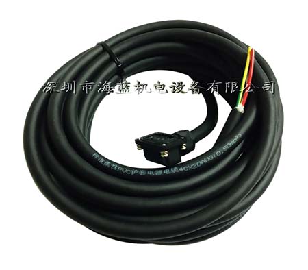 三菱電機電源線MR-PWS1CBL5M-A1-L，三菱MR-JE，MR-J4,MR-J3系列電機專用