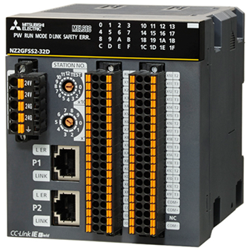 三菱cc-link NZ2GFCF1-32D 32點 DC24V(漏型)輸入,遠程模塊、FCN式
